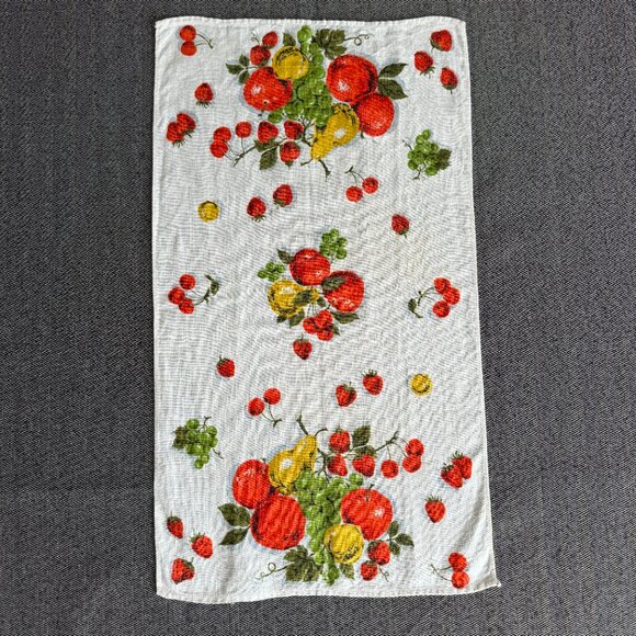 Pure Linen Vintage Kitchen Dishcloth Hand Towel Mixed Fruits - Picture 3 of 15